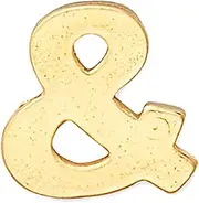 [Alex and Ani] PC19CH27G,Create Your Own, Ampersand Charm,14kt Gold Plated,Gold, Slider Charms, One Size, Brass, No Gemstone