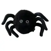 Cynthia Rowley BLACK SPIDER Pillow Faux Fur Halloween Home Decor NEW