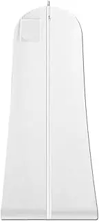 Vivva Garment Bag in White 180cm for Wedding Dresses Bridal Dresses Evening Dresses Breathable Dress Cover