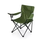 PTZ Camp Chair, Picnic Chair, Beach Chair with Carrying Bag Khaki Green