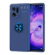 For Oppo Find X5 Protective Case Shockproof Metal Ring Kickstand Tpu Case Phone Cover