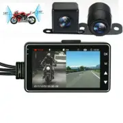 DVR Dashcam 3.0" Front Rear View Dual Camera Vidoe Recorder Dash CamMotorcycle