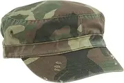 [MCap] MG Distressed Washed Cotton Cadet Army Cap (Camo)...