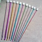 11Pcs Crochet Hook Tunisian Afghan Aluminum Knitting Needles Set 2-8mm