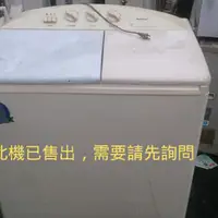 在飛比找蝦皮購物優惠-中古 二手 國際洗衣機 雙槽洗衣機 半自動洗衣機