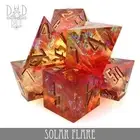 Solar Flare Handmade Dice Set Brand New by DnD Dice