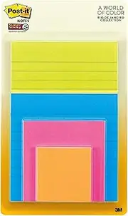 Post-it Super Sticky NoteAssorted Rio De Janeiro Collection - Assorted Colour 703167