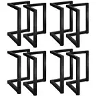 Oikiture 8X Coffee Dining Table Legs Bench Steel Metal Industrial 71 X 71CM