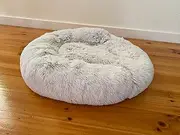 Dog Cat Pet Calming Bed Round Warm Soft Plush Nest Comfy Sleeping Extra Large