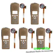 5Pack Replacement Housing Case With Speaker for XTS2500 Model 3 Radio Brown
