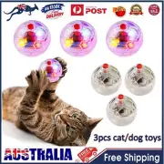 3X Ghost Hunting Cat Ball Motion Light Up Cat Balls LED Motion Activated Pet Toy