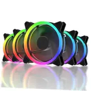 RGB Series Case Fan,120mm Fan,Quiet Edition High Airflow Adjustable Color LED