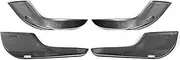 Pizgear, for, for Toyota, Camry 2018-2021 Car Door Anti Kick Pad ABS Carbon Fiber Car Door Dustproof Protective Sticker Car Door Kick Mat