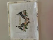 Unique Choice #604 Pair Of Quail Welcome Hand Painted Needlepoint Canvas