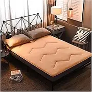 Thicken Tatami Mat Double Portable Mattress Single Portable Mattress Sleeping Mattress Japanese Floor Mattress Roll-up Foldable Futon Mattress(A,100 * 200cm)