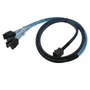 SAS Sata Cable Internal HD Mini SAS SFF-8643 Host to 4 SATA Hard Drive Cable