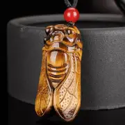 Golden Tiger Eye Stone, Satisfied Happy Pendant, Men's Women's Jade