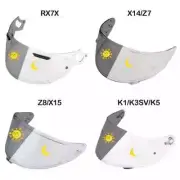Helmet Visor Lens For SHOEI X14 Z7 RX7X Z8 KYT TT K1 K3SV K5 Replacement Shield
