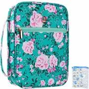 Bible Cover Case/Book Cover, Bible Case for Women Girls, Faded Rose - Dark