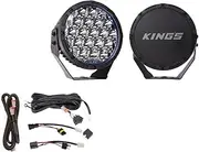 Kings 9" Lethal driving lights + Plug N Play Wiring Harness Kit
