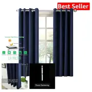 Modern Thermal Insulated Blackout Window Drapes - Reduces Noise & UV Protection