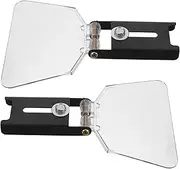 Tofficu 2Pcs Bench Grinder Eye Guard Shield Angle Grinder Cover Durable Protection From Flying Debris Easy Installation for Safe Grinding Transparent Design