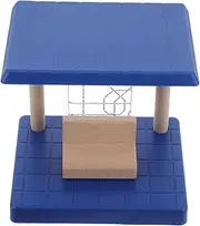 Train Track Accessory Boys and Girls Educational Wooden Station Platform Pretend Playset Battery-Powered Train Toy Interactive Toy for Children