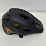 Fox Racing Black and Gold Mainframe Bcycle Helmet Mips