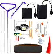 Car Disassembly Tool Set, Car Trim Tool, Disassembly Tool, Car Trim, Professional Car Tool Set 33 Pieces with Long Handle, Air Wedge Pump, Trackless Wedge for Emergencies