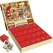 Advent Calendar 2023, Jigsaw Puzzles Advent Calendar, Christmas Jigsaw Puzzle, Christmas 24 Days Advent Countdown, for Adults and Kids