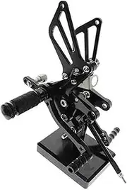 Motorcycle Foot Pegs Rest Rearset Rear Set Footrest, for SV650/SV650S SV1000/S 1998-2014 Motorcycle Foot Peg Pedals(Black)