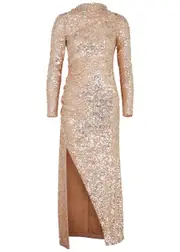 Needle & Thread Claudette Sequin-embellished Gown - Gold - 10 (UK10 / S) 10 (UK10 / S)