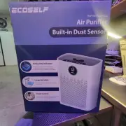 NEW Ecoself HAP-603 True HEPA Air Purifier w/Built-in Dust Sensor. Bright White