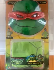 ~ TMNT Ninja Turtles - LEO OR RAPHAEL MASK & SHELL KIDS CHILD Costume Dress Up