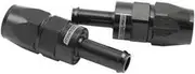 Aeroflow Straight -6AN Hose End to 5/16Barb Teflon 200 Series Black - AF214-06-05DBLK