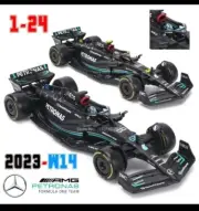 Bburago 2023 1:24 Mercedes-Amg Benz F1 W14 Car #63 Diecast Model Formula Racing