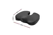 Giselle Bedding Seat Cushion Memory Foam Pillow Back Pain Relief Chair Pad Black