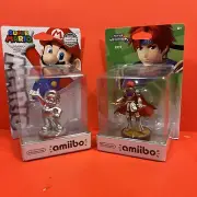 New Sealed Nintendo amiibo Figure Super Mario Silver Edition & Roy BUNDLE