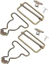 1Set Adjustable Overall Clips Replacement Buckles for Dungarees Bib Pants Strong Fasteners for Handbags Backpacks and Craft Projects Smooth Finish Easy Installation