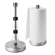 Stainless Steel Silver Paper Towel Holder Designed for Easy One-Handed Operation