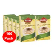 Moccona Coffee Sachets Strong Cappuccino 100 Pack