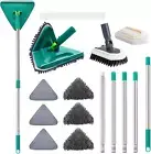 Wall Cleaner Mop with Long Handle 85 Inches Baseboard Cleaner Tool Duster with 6