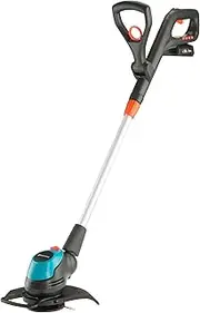Gardena Battery Trimmer EasyCut 23/18V P4A - 2.5Ah Battery and Charger Included, Silver/Black/Turquoise/Orange (14700-52)