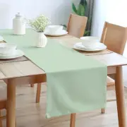 Encasa Table Runner 13x72 in Long | Cotton Canvas Runner (13x72 in) Mint Green