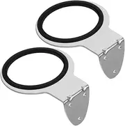 OFFIGAM Modern Look Hair Dryer Shelf Wall Hair Dryer Holder for Bathroom Salon Home 2pcs Pack