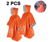 Emergency Blanket Rain Ponchos with Hood