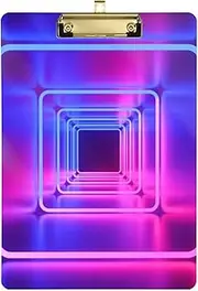 Neon 3D clipboards in Bulk Transparent for Classroom Supplies for Teachers Elementary Size 9 x 12
