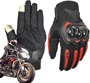 Hogvinnatil Touchscreen Cycling Gloves, Touchscreen Motorcycle Gloves, Touchscreen Cycling Motorcycle Gloves, Racing Mountain Cycling Airsoft Protective Equipment for Driving, Road Racing