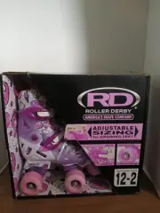 Roller Derby Fun Skate Adjustable Kids Roller Skate Sz 12-2 Unicorn Pattern