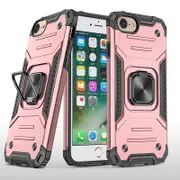 MCC Shockproof iPhone SE 2020 (2nd Gen) Tough Case Cover Apple Ring Holder [Rose Gold]